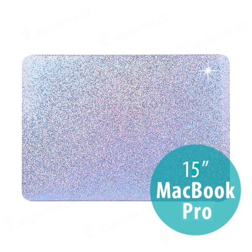 Obal / kryt pro Apple Macbook Pro Retina 15" 2016-2019 (A1707, A1990) - plastový - stříbrné třpytky