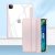 Puzdro MUTURAL pre Apple iPad 12,9" (2018 / 2020 / 2021) - stojan + priehradka na Apple Pencil - ružové