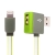 Synchronizačný a nabíjací kábel Lightning - obdĺžnikový konektor USB + pripojovací port USB - zelený - 1 m