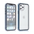 Kryt pro Apple iPhone 12 / 12 Pro - magnetické uchycení - sklo / kov - 360° ochrana - průhledný / modrý