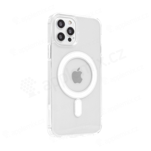 Kryt SWISSTEN Clear Jelly MagStick pre Apple iPhone 12 / 12 Pro - priehľadný
