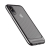 Kryt USAMS pre Apple iPhone X - vrúbkovaný - plast / guma - priehľadný / čierny