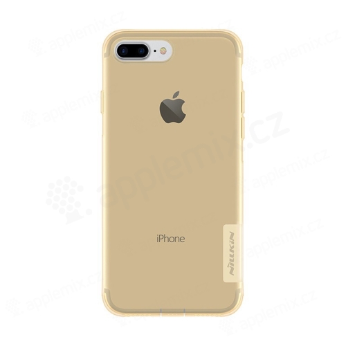 Kryt NILLKIN Nature pro Apple iPhone 7 Plus / 8 Plus - gumový - průsvitný / zlatý