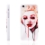 Plastový kryt pro Apple iPhone 5C - malovaná Marilyn Monroe - bílý