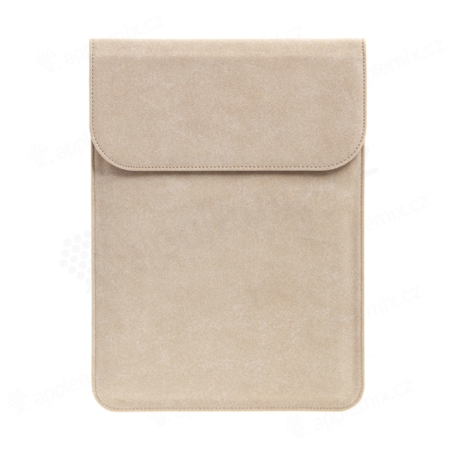 SOYAN puzdro / obal pre Apple Macbook Air 13" / Pro 13" - magnetické zatváranie - umelá koža - béžová