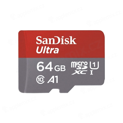 Pamäťová karta SANDISK Ultra 64 GB micro SDXC (trieda 10, UHS-I, 120 MB/s) + adaptér