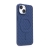 Kryt pro Apple iPhone 15 - podpora MagSafe - pletený vzor - silikonový - tmavě modrý