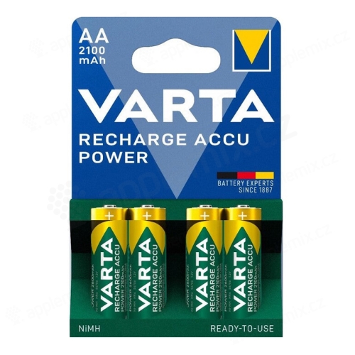 Baterie nabíjecí VARTA R6 2.100mAh - AA - NiMH 1,2V - sada 4 kusů