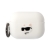 Puzdro KARL LAGERFELD pre Apple AirPods Pro (2022) - hlava Choupette - silikónové - biele