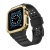 Kryt / puzdro pre Apple Watch 40 mm / 41 mm - celé telo + remienok - odolné - čierne / zlaté