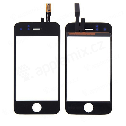 Dotykové sklo (digitalizér dotykovej obrazovky) pre Apple iPhone 3G - čierne - kvalita A+