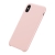 Kryt BASEUS pro Apple iPhone Xs Max - příjemný na dotek - silikonový - růžový