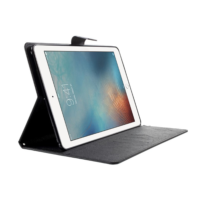 Pouzdro MERCURY Fancy Diary pro Apple iPad Pro 10,5 - stojánek a prostor na doklady - černé