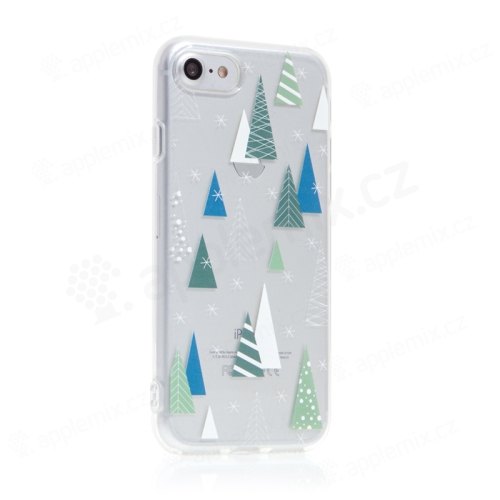 Kryt FORCELL Winter pro Apple iPhone 7 / 8 / SE (2020) / SE (2022) - gumový - zasněžený les