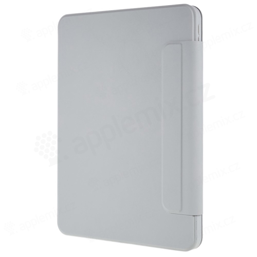 Puzdro pre Apple iPad 12,9" (2018 / 2020 / 2021) - umelá koža - otočné - sivé