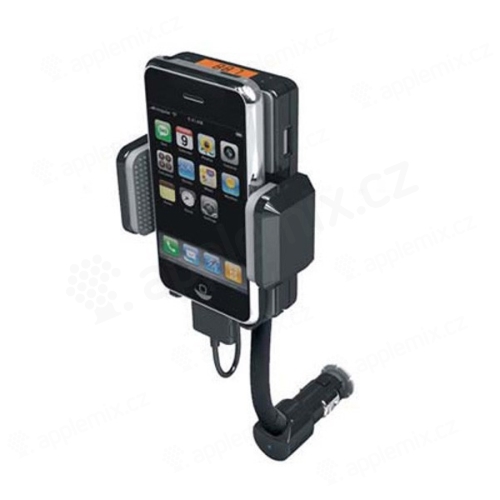 Držák do auta pro iPhone / iPod s nabíječkou a FM vysílačem