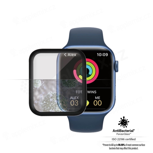 Tvrdené sklo PANZERGLASS Premium pre Apple Watch 45 mm Series 7 - 3D okraj - plne priľnavé