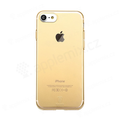 Kryt Baseus pre Apple iPhone 7 / 8 gumový - zlatý / priehľadný
