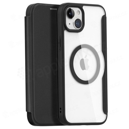 DUX DUCIS Skin X Case pre Apple iPhone 15 Plus - Podpora MagSafe - Umelá koža - čierna