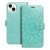 Puzdro pre Apple iPhone 14 Plus - umelá koža - mandala - mätovo zelené