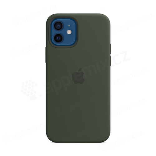 Originální kryt pro Apple iPhone 12 / 12 Pro - silikonový - kypersky zelený