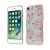 Kryt KAVARO pro Apple iPhone 7 / 8 / SE (2020) / SE (2022) - plastový - ibišky a kamínky - zlatý / průhledný