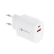 30W EU adaptér / nabíjačka FORCELL - USB-C + USB-A - biela