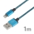 Synchronizačný a nabíjací kábel Lightning pre zariadenia Apple - čipka - modrý - 1 m