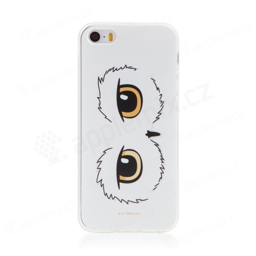 Kryt Harry Potter pre Apple iPhone 5 / 5S / SE - gumový - oči sovy Hedvigy - priehľadný