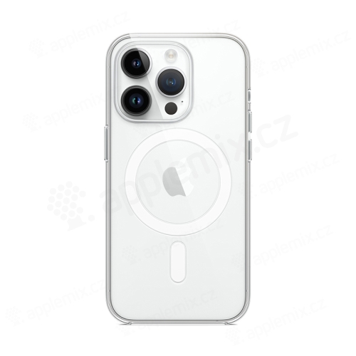 Originálny kryt pre Apple iPhone 14 Pro - MagSafe - plast / guma - priehľadný