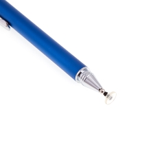 Dotykové pero / stylus - s diskem pro přesnost / přesné - kovové - modré
