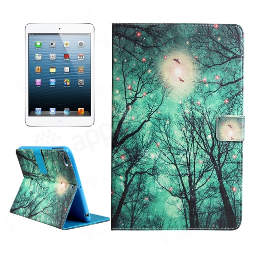 Puzdro / kryt pre Apple iPad mini / mini 2 / mini 3 / mini 4 - integrovaný stojan - stromy