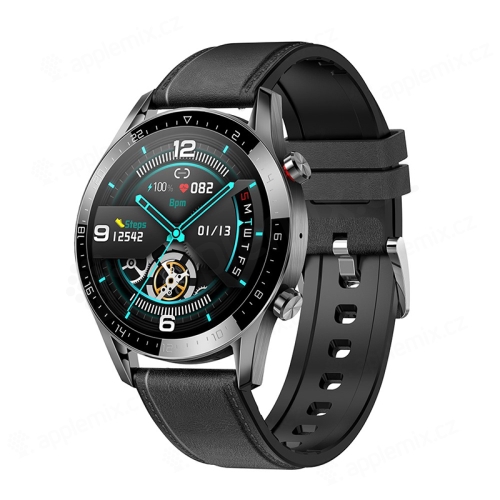 Fitness chytré hodinky LEMONDA GT05 - tlakoměr / krokoměr / měřič tepu a EKG - Bluetooth - vodotěsné - stříbrné