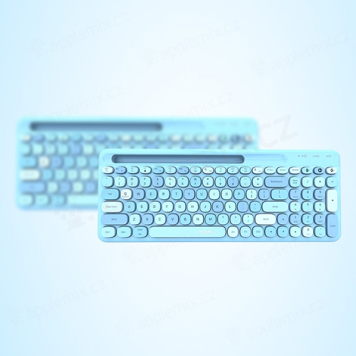 Bezdrôtová klávesnica MOFII 888bt Bluetooth - 1x AAA - okrúhle klávesy - modrá