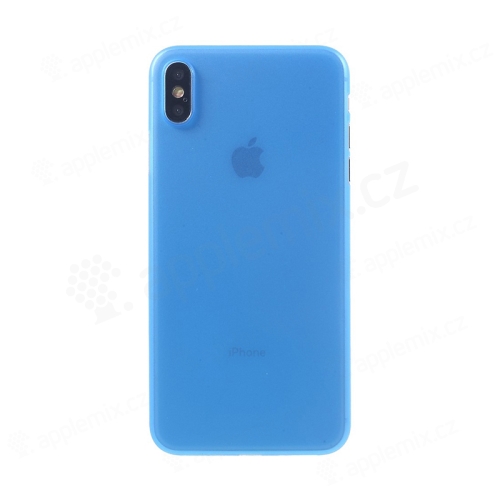 Kryt / obal pro Apple iPhone Xs Max - ochrana čočky - ultratenký - plastový - matný - modrý