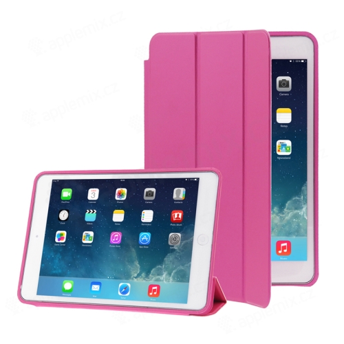 Puzdro / kryt pre Apple iPad mini 1 / 2 / 3 - funkcia smart sleep + stojan - ružový