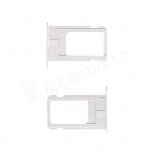 Rámeček / šuplík na Nano SIM pro Apple iPhone 6 - stříbrný (silver)
