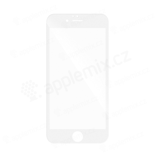 Tvrzené sklo (Tempered Glass) "5D" pro Apple iPhone 6 / 6S - 2,5D - bílý rámeček - čiré - 0,3mm