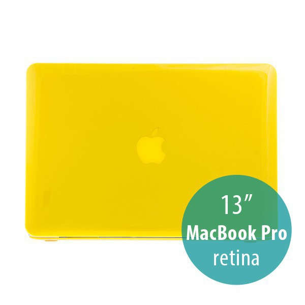 Tenký ochranný plastový obal pro Apple MacBook Pro 13 Retina (model A1425, A1502) - lesklý - žlutý