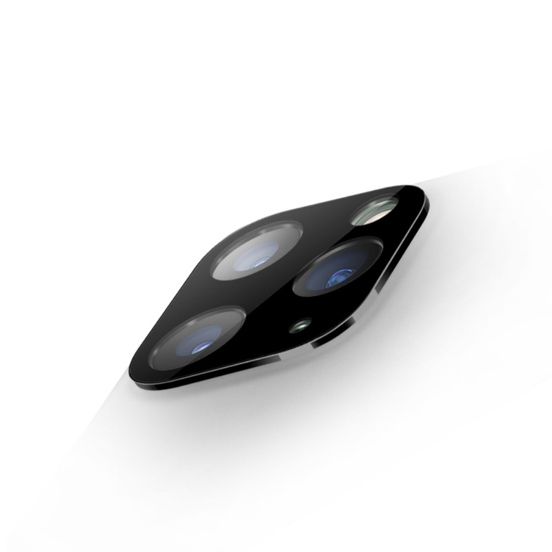 Tvrzené sklo (Tempered Glass) pro Apple iPhone 11 Pro / 11 Pro Max - na čočku fotoaparátu - kovový rámeček