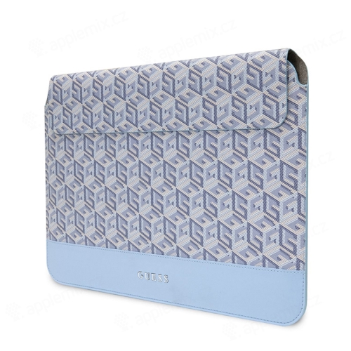 Puzdro GUESS G Cube pre Apple MacBook 13" / 14" - umelá koža - modré