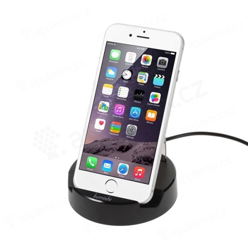 KUMISHI nabíječka bezdrátová / nabíjecí dock (dokovací stanice) pro Apple iPhone 6 / 6S / 7 - černá