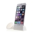 Přenosný silikonový stojánek se zesilovačem zvuku pro Apple iPhone 6 Plus / 6S Plus / 7 Plus - bílý
