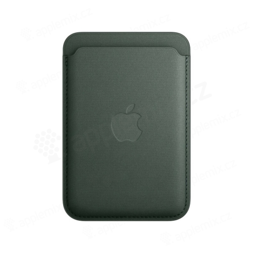 Originálna peňaženka MagSafe pre Apple iPhone - Jemne tkaná umelá koža - zelená
