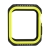 Kryt / pouzdro pro Apple Watch 44mm Series 4 / 5 / 6 / SE- celotělové - plast / silikon - černý / žlutý