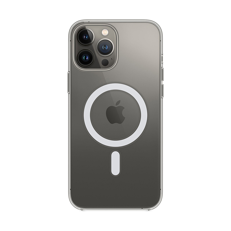 Originální kryt pro Apple iPhone 13 Pro Max - Clear Case - podpora MagSafe - plastový - průhledný