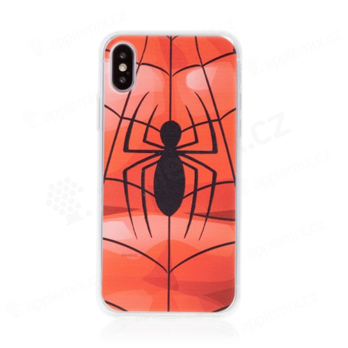 Kryt MARVEL pre Apple iPhone X / Xs - gumový - pavúk