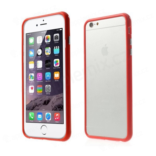 Plasto-gumový rámeček / bumper pro Apple iPhone 6 Plus / 6S Plus - červený