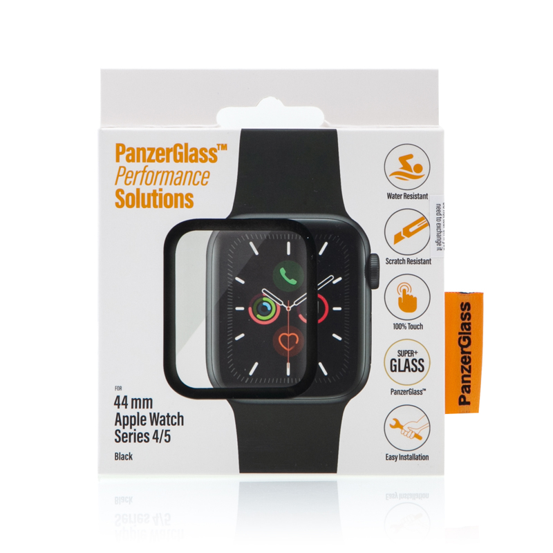 Tvrzené sklo (Tempered Glass) PANZERGLASS Premium pro Apple Watch 44mm Series 4 / 5 / 6 / SE - 3D okraj - celolepené