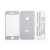 Ochranná dekorační celoobvodová vrstva pro Apple iPhone 5 - karbon - stříbrná